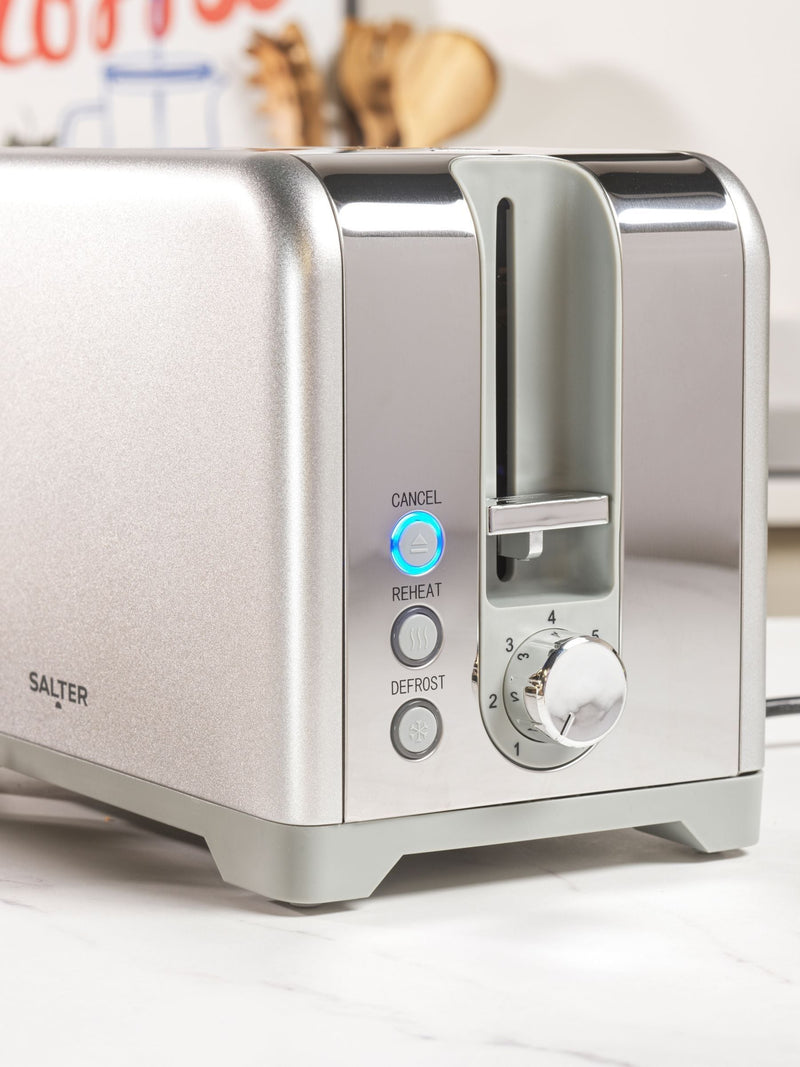 Salter Silver Aspen 2 Slice Toaster (British brand)