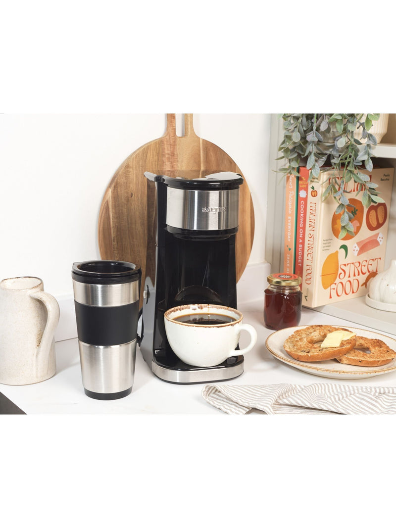 Salter Black Brew & Go Digital Coffee Maker for single cups (British brand)