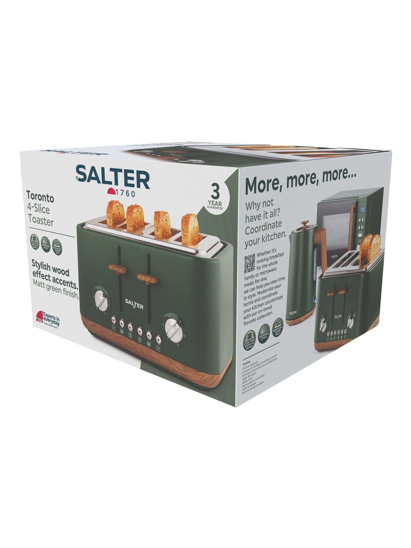 Salter Green Toronto 4-Slice Toaster (British brand)