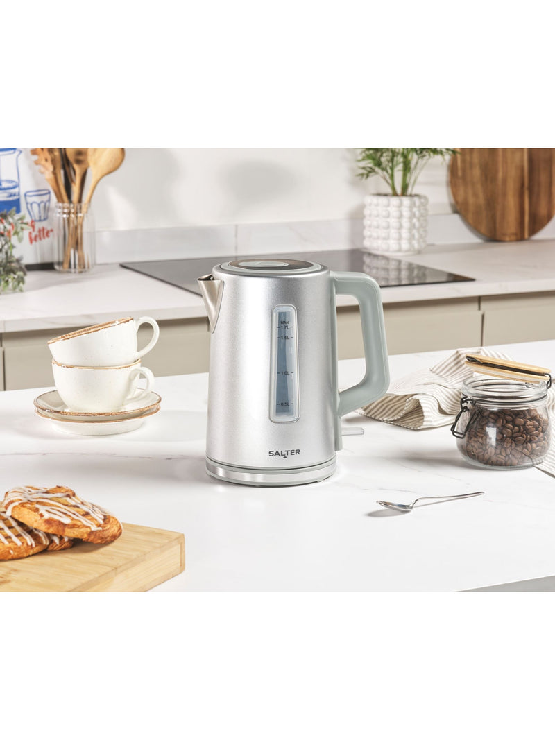 Salter Silver Aspen electric kettle 1.7L (British brand)