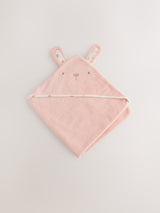 Next Pink Bunny Hooded Baby Towel 75cm- Buy online at McGrocer