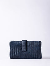 Next Lakeland Leather Blue Large Wreay Tab Purse- Buy online at McGrocer