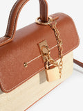 Friends Like These cream tan mini top handle handbag, imported from the UK