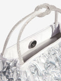 Friends Like These silver sequin top handle bag (British brand)