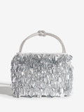 Friends Like These silver sequin top handle bag (British brand)