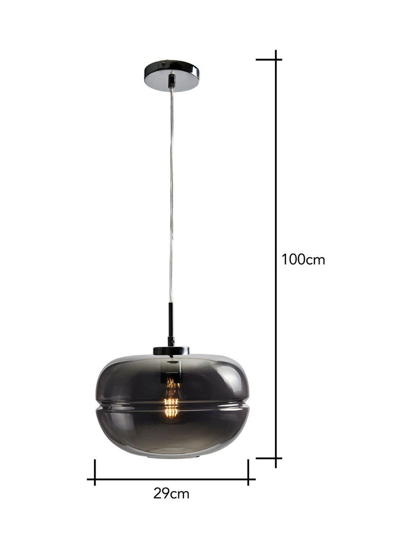 BHS Joel pendant ceiling light adjustable height (British brand)