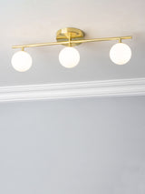 Next BHS Satin Brass Toronto Bathroom 3 Light Ceiling Light- Buy online at McGrocer
