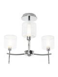 BHS Montreal flush ceiling light chrome finish, UK version
