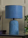 BHS Blue Malmo ceramic table lamp 45cm, imported from the UK