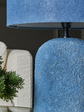 BHS Blue Malmo ceramic table lamp 45cm, imported from the UK