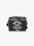 Superdry Blue Retro Alumni Messenger Bag, imported from the UK