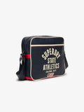 Superdry Blue Retro Alumni Messenger Bag, imported from the UK