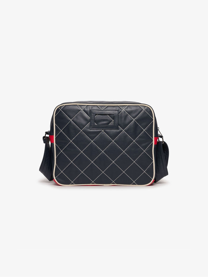Superdry Blue Retro Alumni Messenger Bag, imported from the UK
