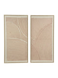 Decoris canvas circle wall art two panels 40x80cm, imported from the UK