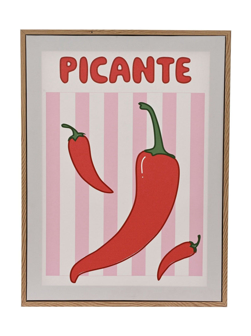 Decoris Picante Chilli canvas wall art 30x40 cm, UK version
