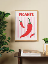 Next Decoris Picante Chilli Canvas Wall Art 30x40cm- Buy online at McGrocer