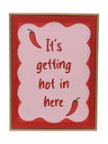 Decoris wall art chili pepper design 30x40 cm (British brand)