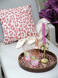 Decoris leopard print serving tray 35cm - British product