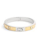 COACH Gold Tone Signature C Bangle Bracelet - British product