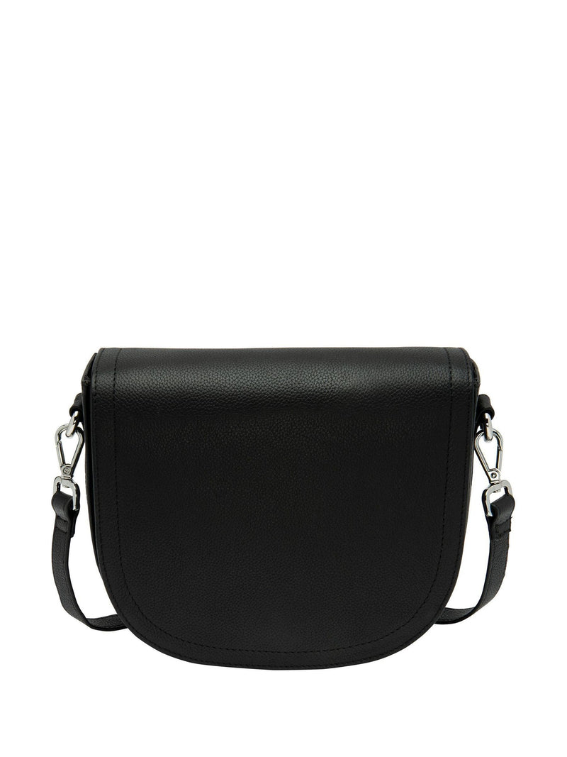 Lotus black leather saddle bag (British brand)