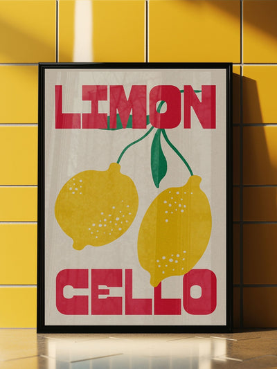 اشترِ عبر الإنترنت من McGrocer لوحة فنية جدارية We Are Proper Good Yellow Limoncello
