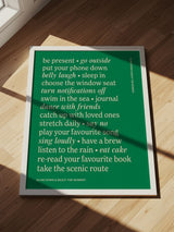 Next We Are Proper Good Green Slow Down Wall Art Print- Buy online at McGrocer