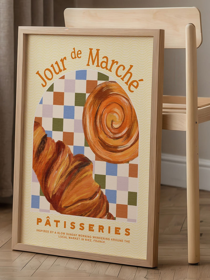 We Are Proper Good multi pastries art print (British brand)