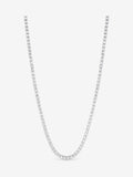 Jon Richard silver tone cubic zirconia tennis necklace 406.4mm, UK version