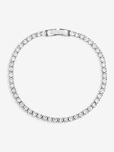 Next Jon Richard Silver Tone Cubic Zirconia Round Tennis Bracelet 190.5mm- Buy online at McGrocer