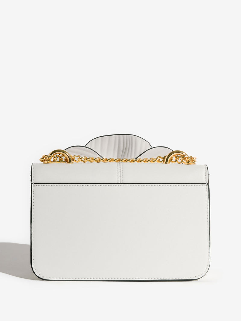 Friends Like These white 3D floral chain shoulder bag, UK version