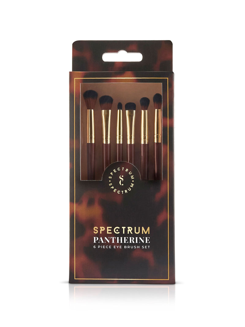 Spectrum Collections Pantherine 6-piece eye makeup brush set (British brand)