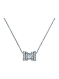 Ted Baker Romie Roll multi pendant necklace with silver tone and clear crystals (British brand)