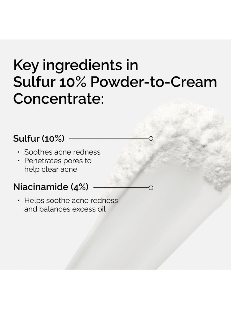 The Ordinary Sulfur 10% powder-to-cream concentrate 5g, imported from the UK