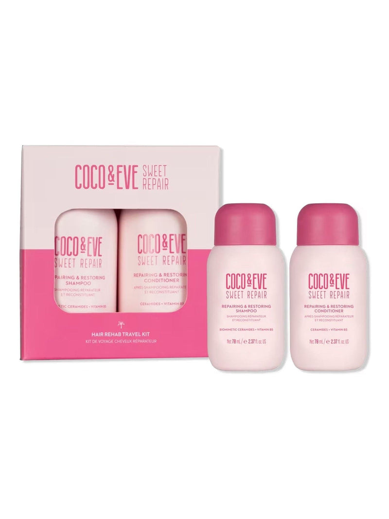 Coco & Eve Sweet Repair Hair Rehab Shampoo Conditioner Travel Set - British product