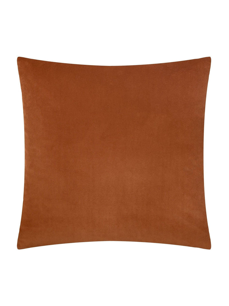 Paoletti Brick Savoy Stripe Velvet Cushion 50cm, imported from the UK