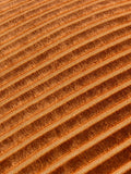 Paoletti Brick Savoy Stripe Velvet Cushion 50cm, imported from the UK