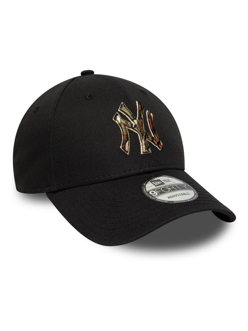 New Era black camo cap, imported from the UK