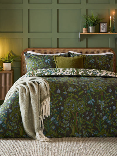Furn Evergreen Garden of Wonder Reversible Duvet Cover Set