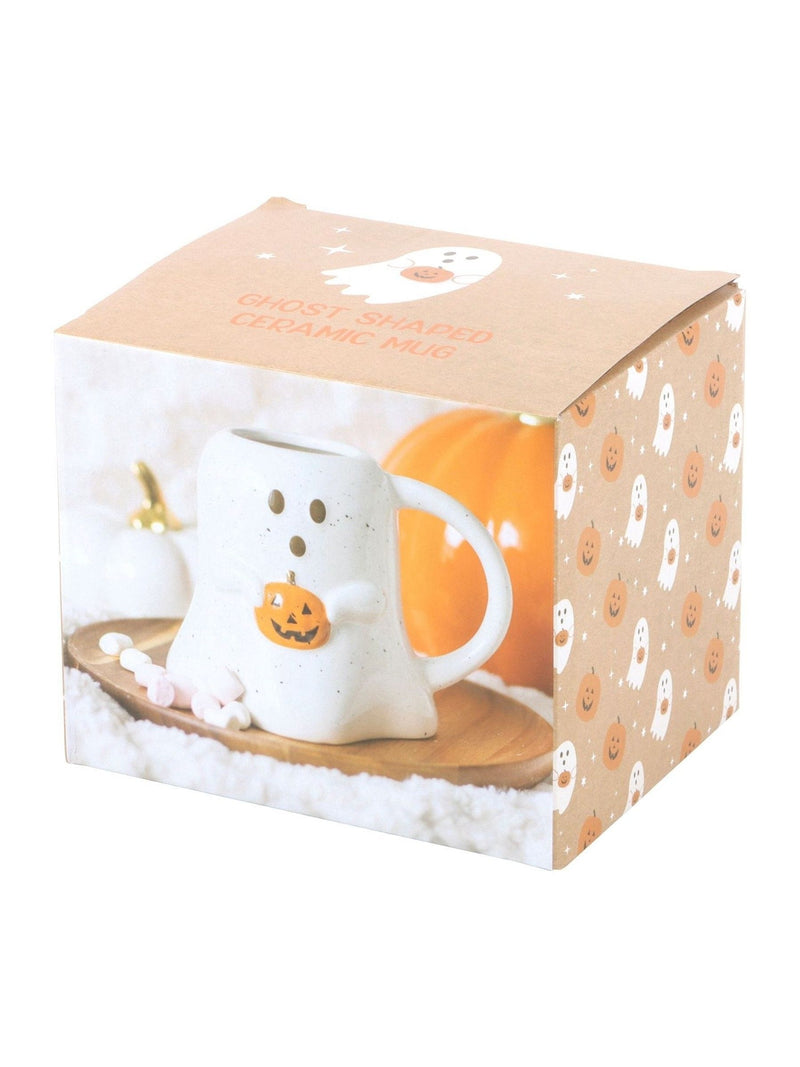 Something Different ghost shaped mug with pumpkin 440ml (British brand)