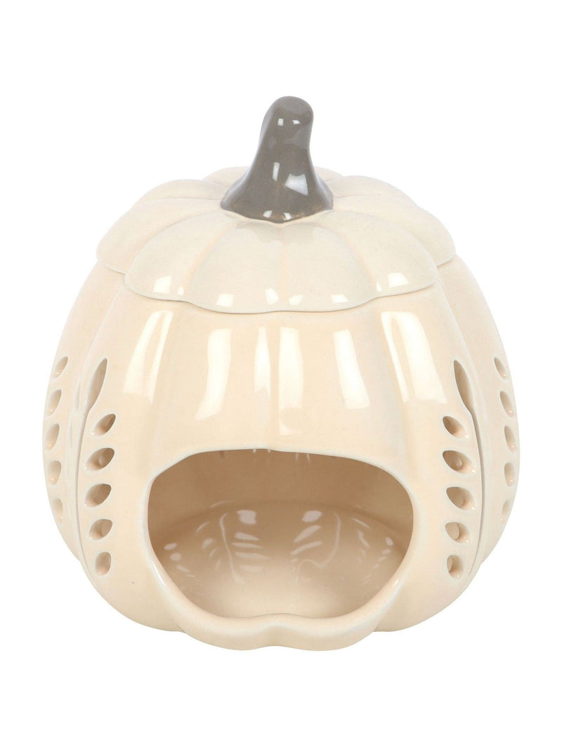 Something Different pumpkin-shaped oil burner and wax warmer 14cm (British brand)