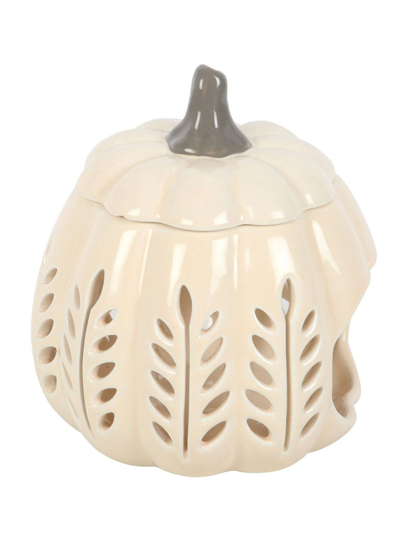Something Different pumpkin-shaped oil burner and wax warmer 14cm (British brand)