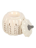 Something Different pumpkin-shaped oil burner and wax warmer 14cm (British brand)
