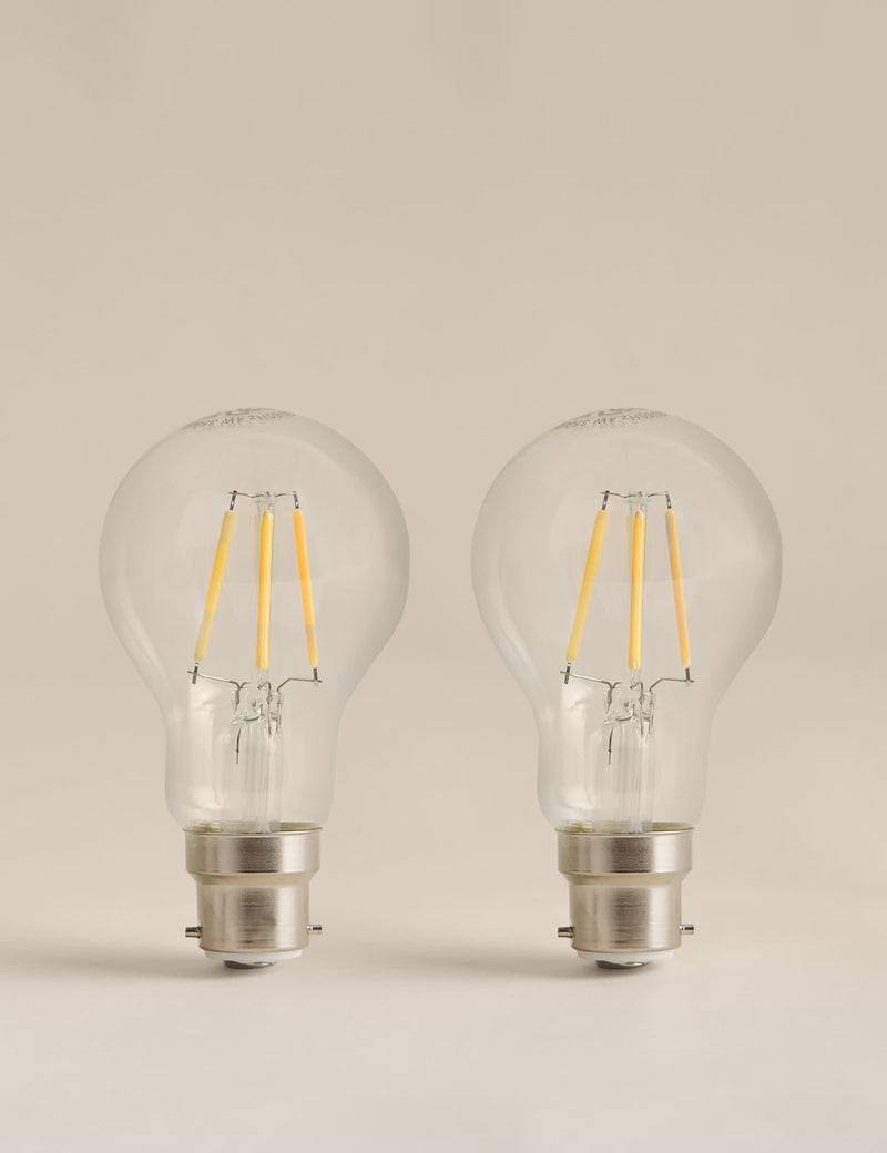 B22 GLS LED light bulbs 2 pack 4W - British product