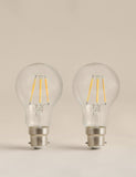 B22 GLS LED light bulbs 2 pack 4W - British product