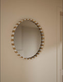 Round marble wall mirror 65cm diameter, imported from the UK