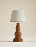 Wicker graduated base table lamp, imported from the UK