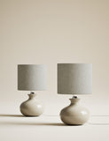 Set of 2 ceramic small table lamps, UK version