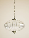 Gemball glass ribbed pendant light (British brand)