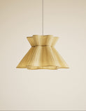 Scallop pleated fabric ceiling lamp shade, imported from the UK