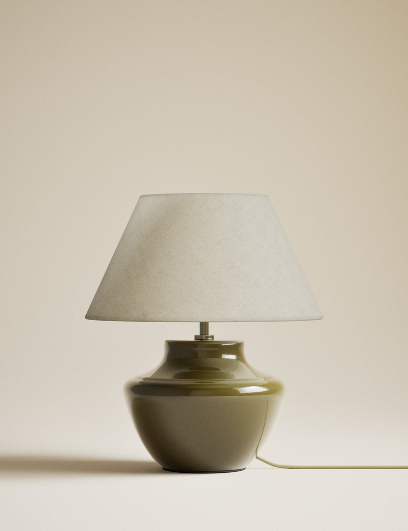 Ceramic urn base table lamp 40 cm high - British product